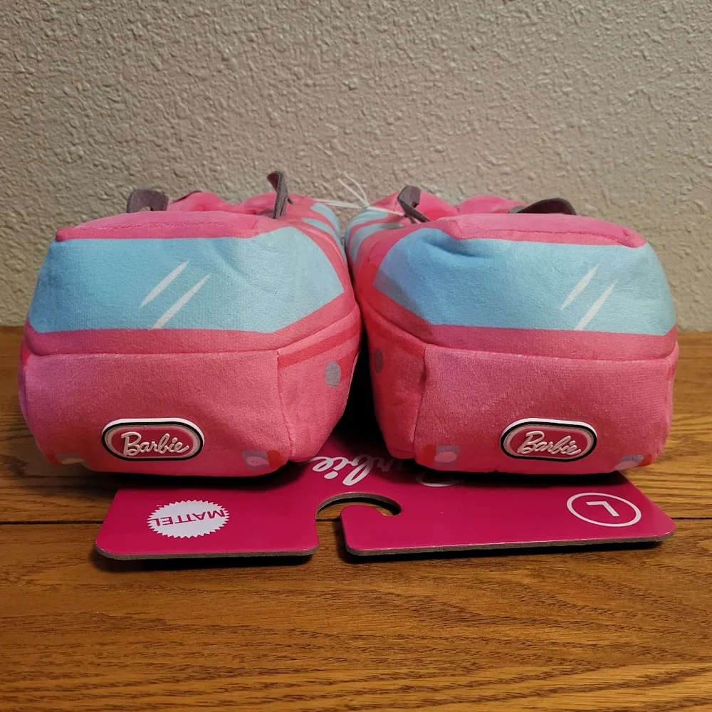 NWT Mattel Barbie Pink Camper Slippers Size L (9 - 10)